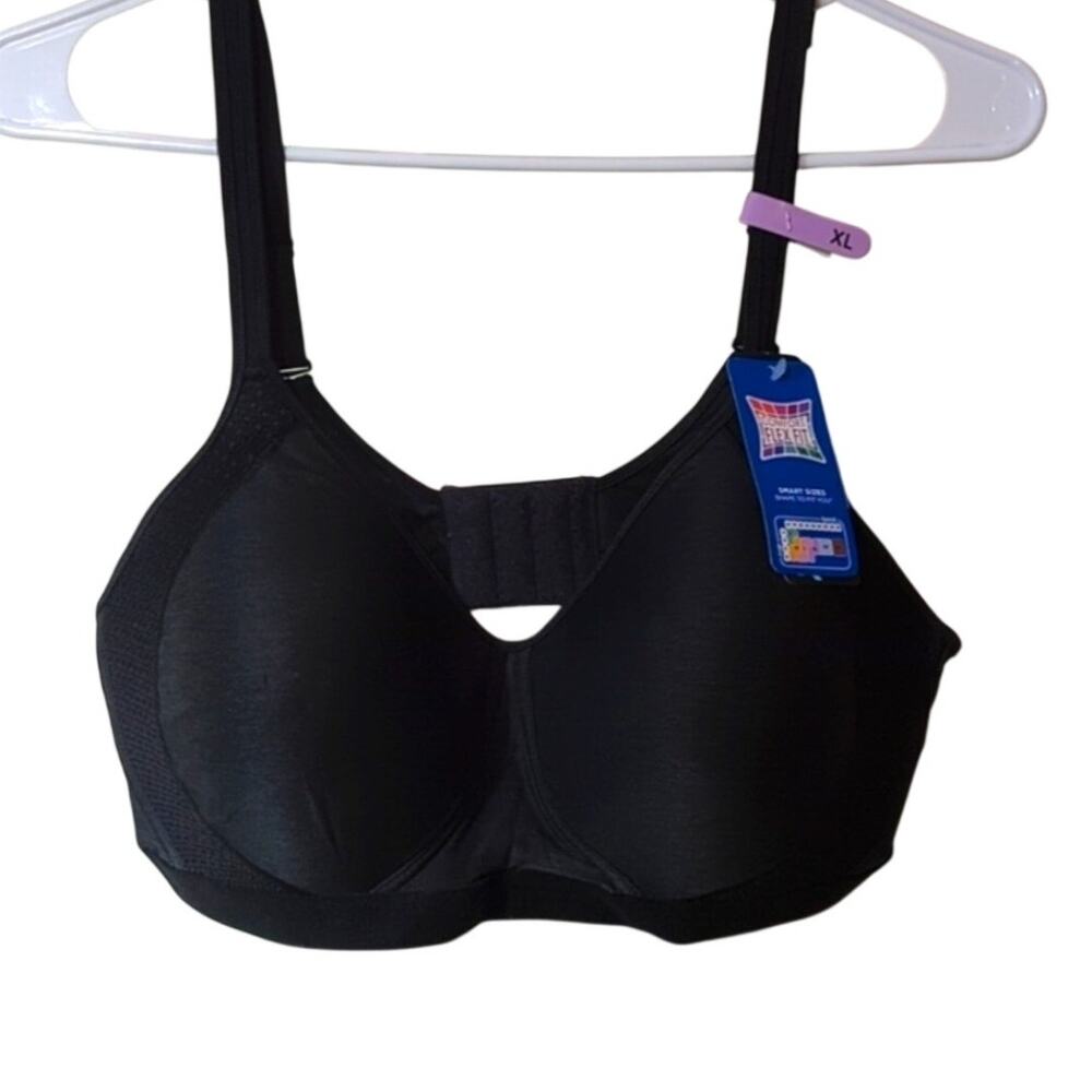Hanes Black Padded Bra NWT Women's Size XL